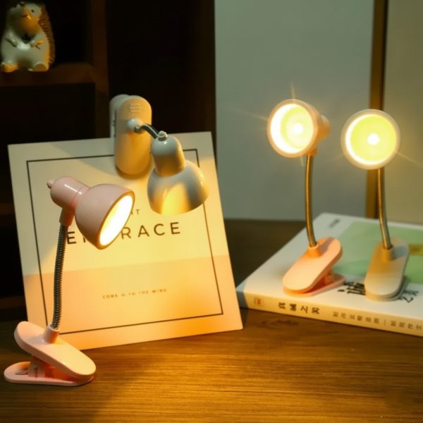 Mini LED Clip-on Reading Lamp – Flexible & Portable Eye-Care Study Light